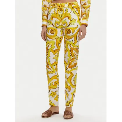 Zdjęcie Dolce&Gabbana Spodnie materiałowe FTC4PT HH5EA Żółty Regular Fit