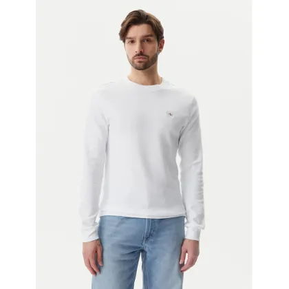 Zdjęcie Calvin Klein Jeans Longsleeve J30J327117 Biały Regular Fit