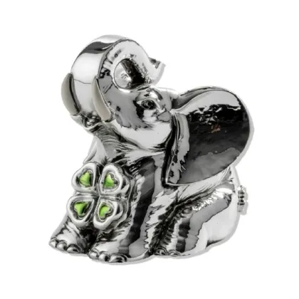 Picture A unique silver amulet in the shape of a sitting elephant