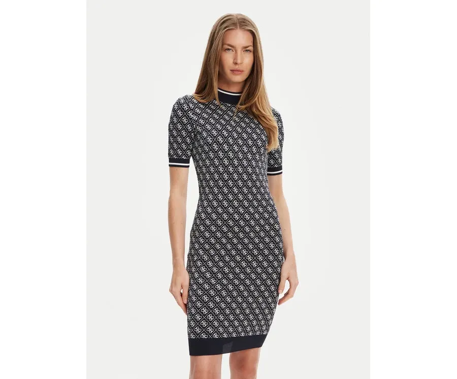 obrazek 1 Guess Sukienka dzianinowa W3YK39 Z37K0 Granatowy Regular Fit