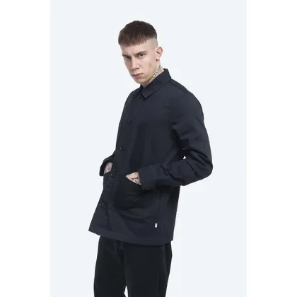 Zdjęcie Wood Wood koszula bawełniana Fabian męska kolor czarny regular z kołnierzykiem klasycznym 12035303.5227-BLACK