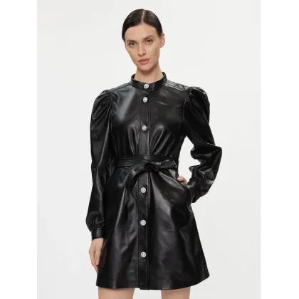 Zdjęcie Custommade Sukienka skórzana Lanette 999418461 Czarny Regular Fit