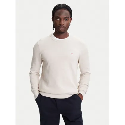 Zdjęcie Tommy Hilfiger Sweter Essential MW0MW36347 Beżowy Regular Fit
