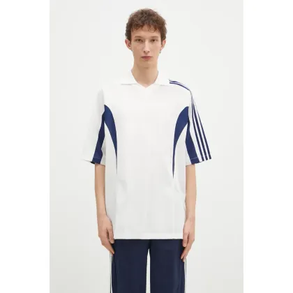 Zdjęcie Y-3 polo Cut Line Tee męski kolor biały z aplikacją JM3222