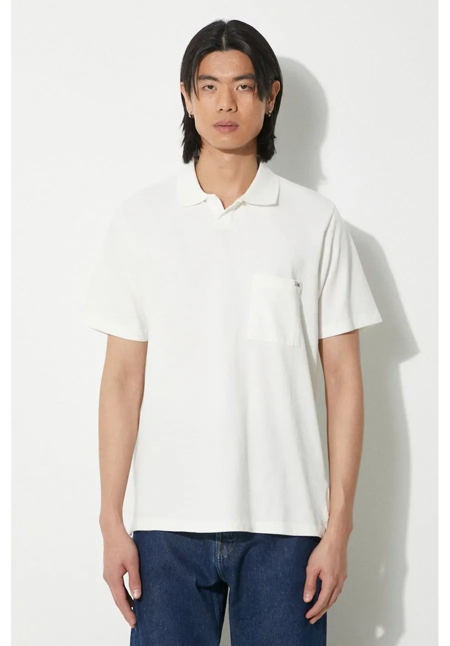 obrazek 1 Universal Works polo bawełniane Vacation kolor biały gładki 30603.OFF.WHITE