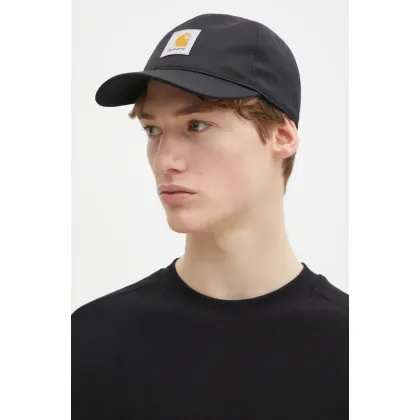 Zdjęcie Carhartt WIP czapka z daszkiem Seaton Cap kolor czarny gładka I034348.89XX