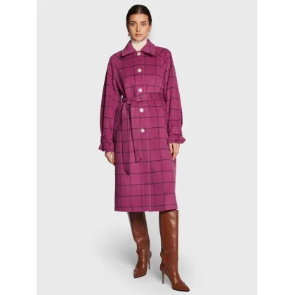 Zdjęcie Custommade Płaszcz wełniany Isabel 999540835 Różowy Regular Fit