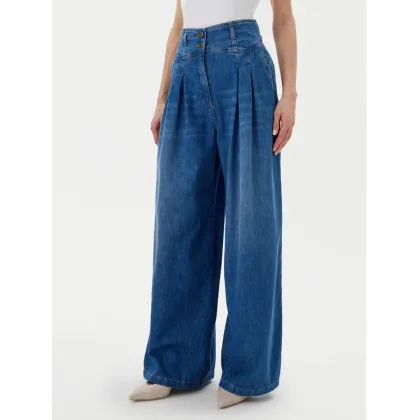 Zdjęcie TWINSET Jeansy 251TP2611 Niebieski Wide Leg