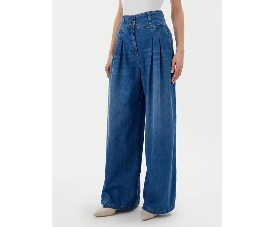obrazek 1 TWINSET Jeansy 251TP2611 Niebieski Wide Leg