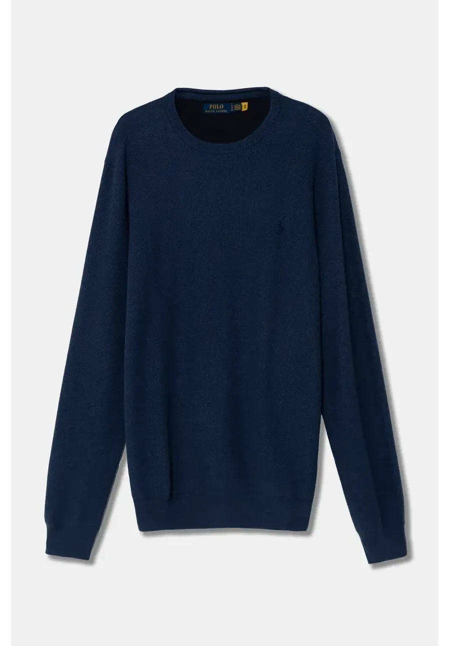 obrazek 1 Polo Ralph Lauren sweter bawełniany kolor niebieski lekki 710918163
