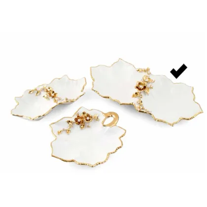 Picture Exclusive, Italian large double leaf decorated with gold - Bruno Costenaro