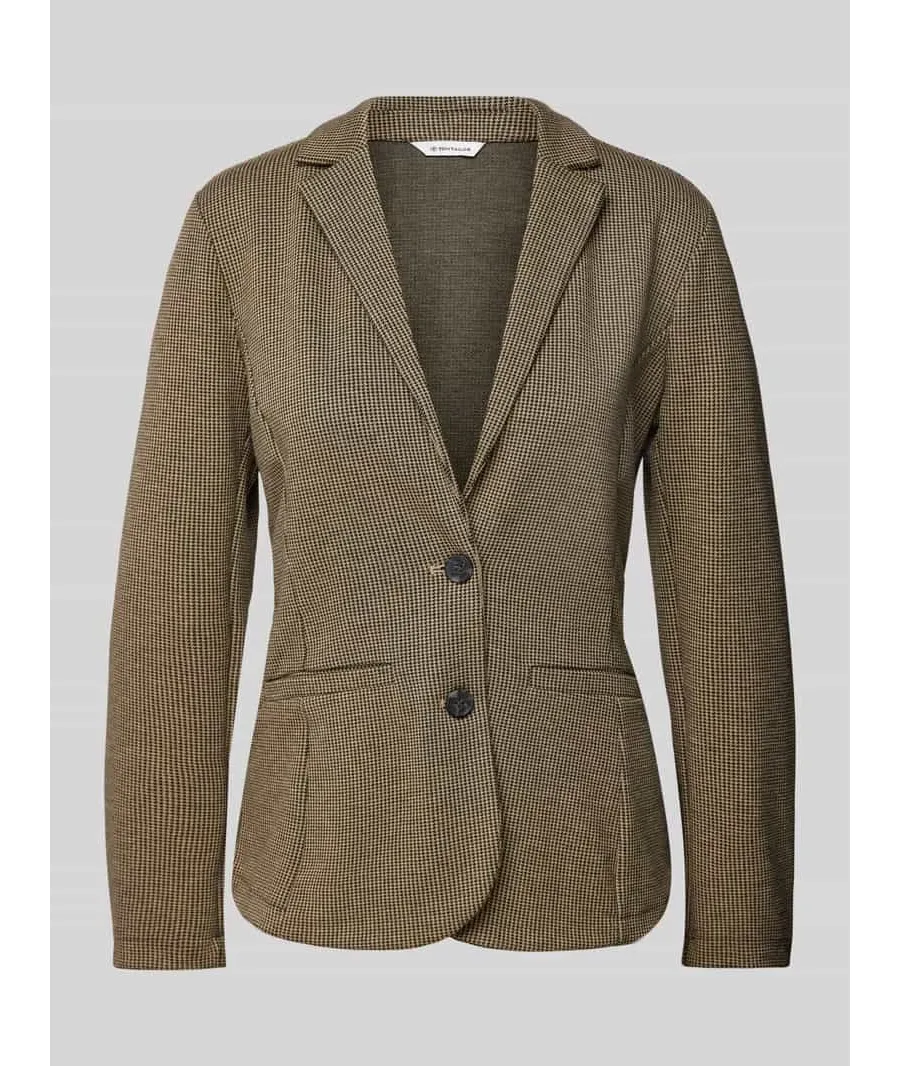 obrazek 1 Żakiet taliowany z żakardu z zapięciem na dwa guziki