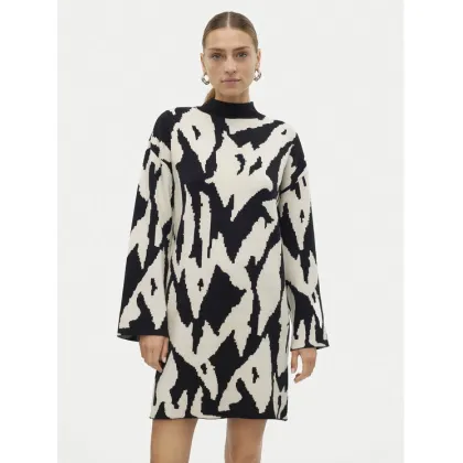 Zdjęcie Vero Moda Sukienka dzianinowa Gold New Art 10311362 Czarny Regular Fit