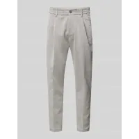 Zdjęcie Spodnie o kroju tapered fit z zakładkami w pasie model ‘CHASY’