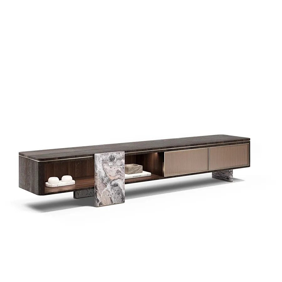 obrazek 4 Luksusowa modernistyczna szafka RTV do salonu - prosto z Włoch