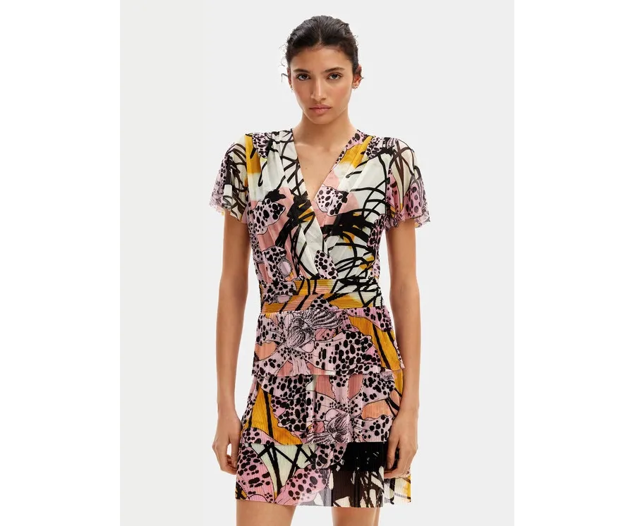 obrazek 1 Desigual Sukienka letnia MONSIEUR CHRISTIAN LACROIX Cadiz 24SWVK52 Kolorowy Regular Fit