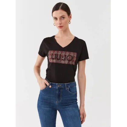 Zdjęcie Liu Jo T-Shirt MF3338 JS923 Czarny Regular Fit