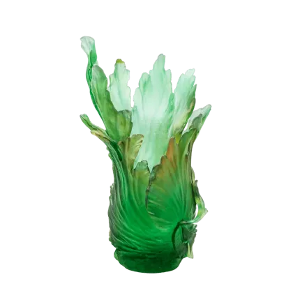 Zdjęcie Stylowy wazon o roślinnym kształcie – marka Daum