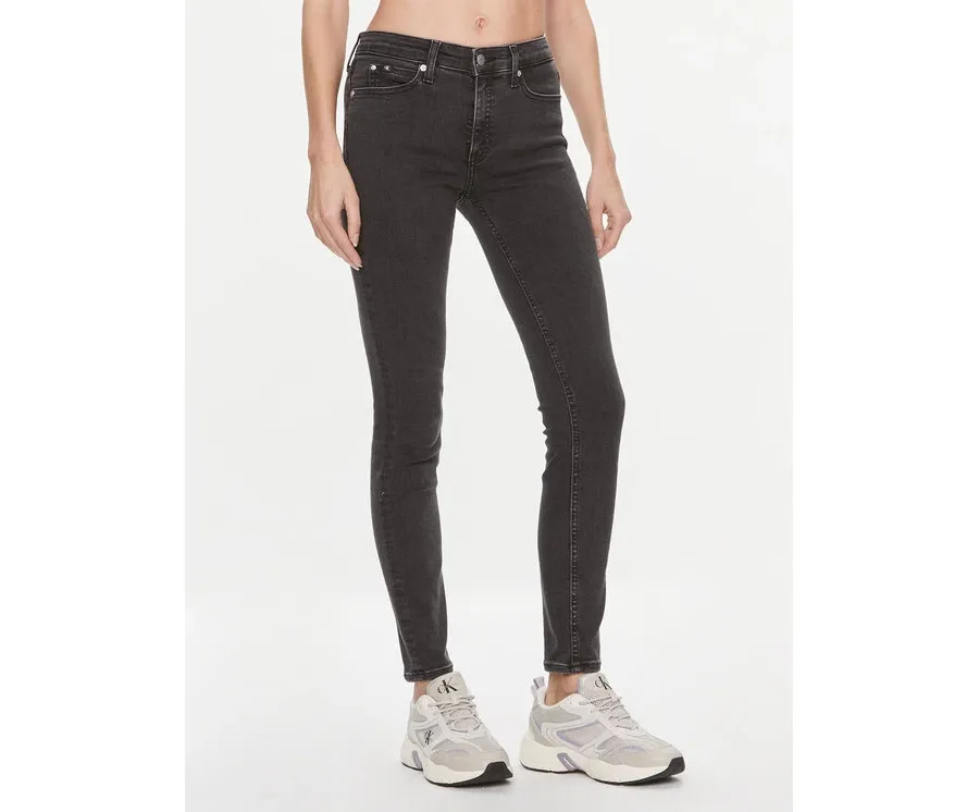 obrazek 1 Calvin Klein Jeans Jeansy J20J222448 Czarny Skinny Fit