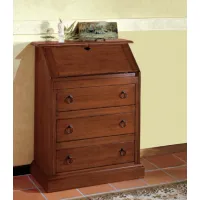 Picture Classic desk with 3 drawers with flap - Fratelli Mirandola