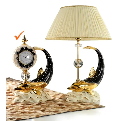 Zdjęcie Ekskluzywny zegar do apartamentu z delfinem