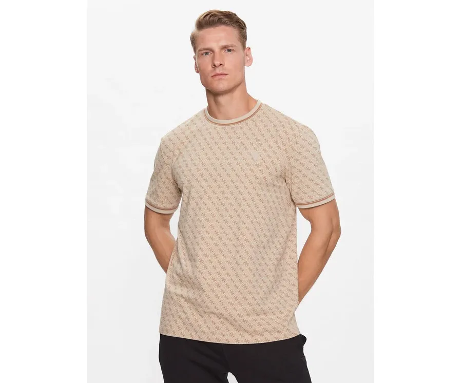 obrazek 1 Guess T-Shirt Marshall Z2YI05 J1314 Beżowy Regular Fit