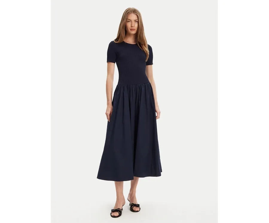 obrazek 1 STAUD Sukienka codzienna Laroquette R25S2252PM Granatowy Regular Fit
