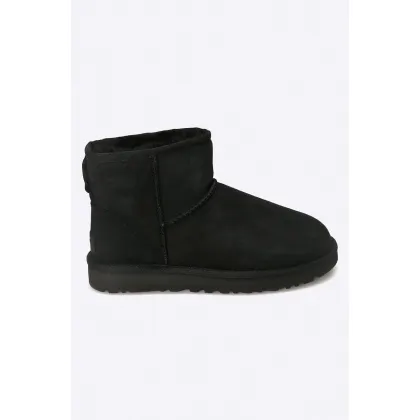 Zdjęcie UGG śniegowce zamszowe Classic Mini II damskie kolor czarny 1016222-BLK