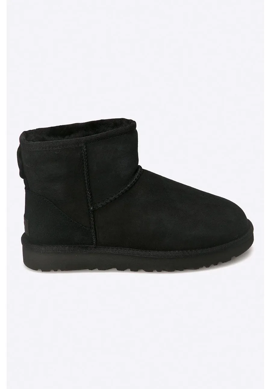 obrazek 1 UGG śniegowce zamszowe Classic Mini II damskie kolor czarny 1016222-BLK