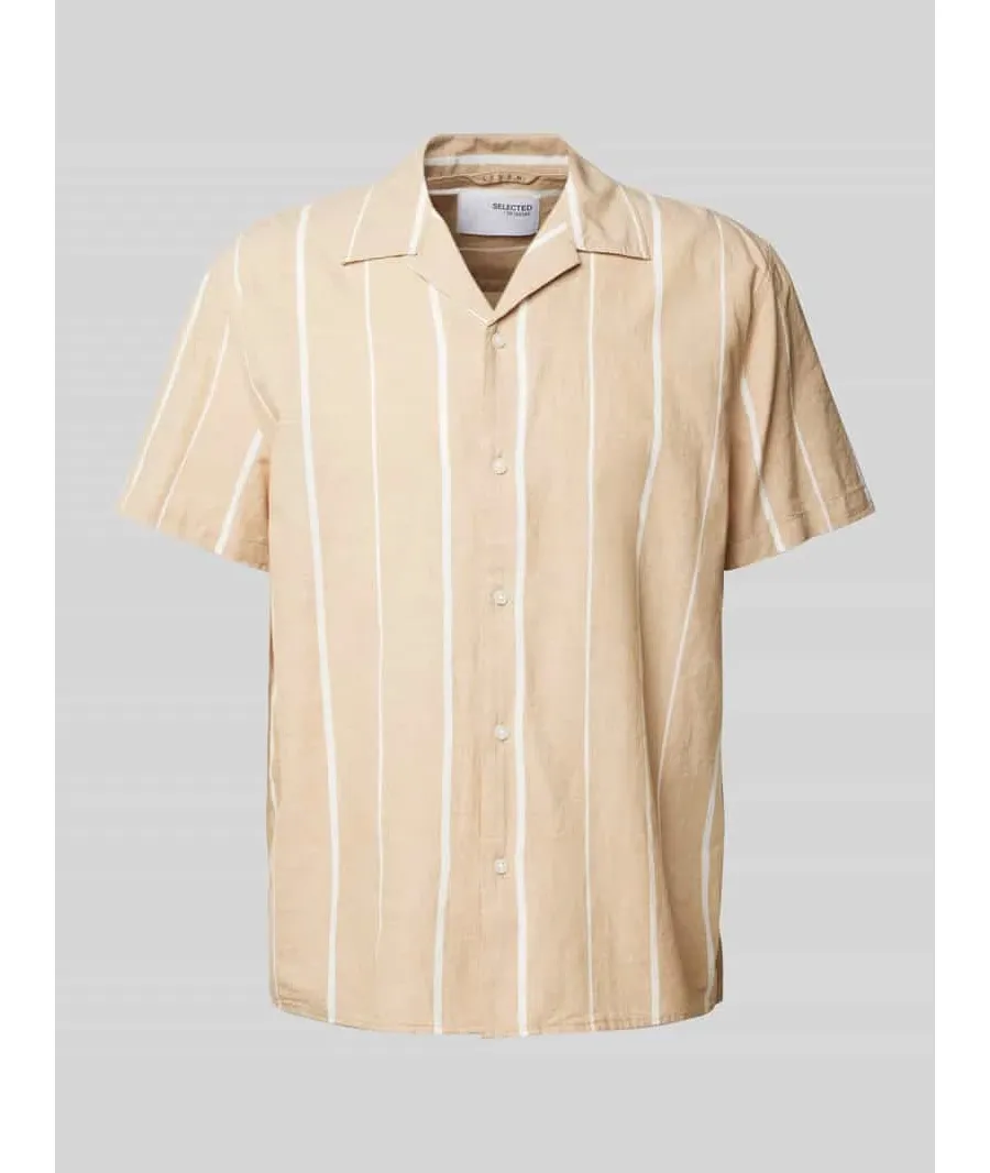 obrazek 1 Koszula casualowa o kroju relaxed fit ze wzorem w paski