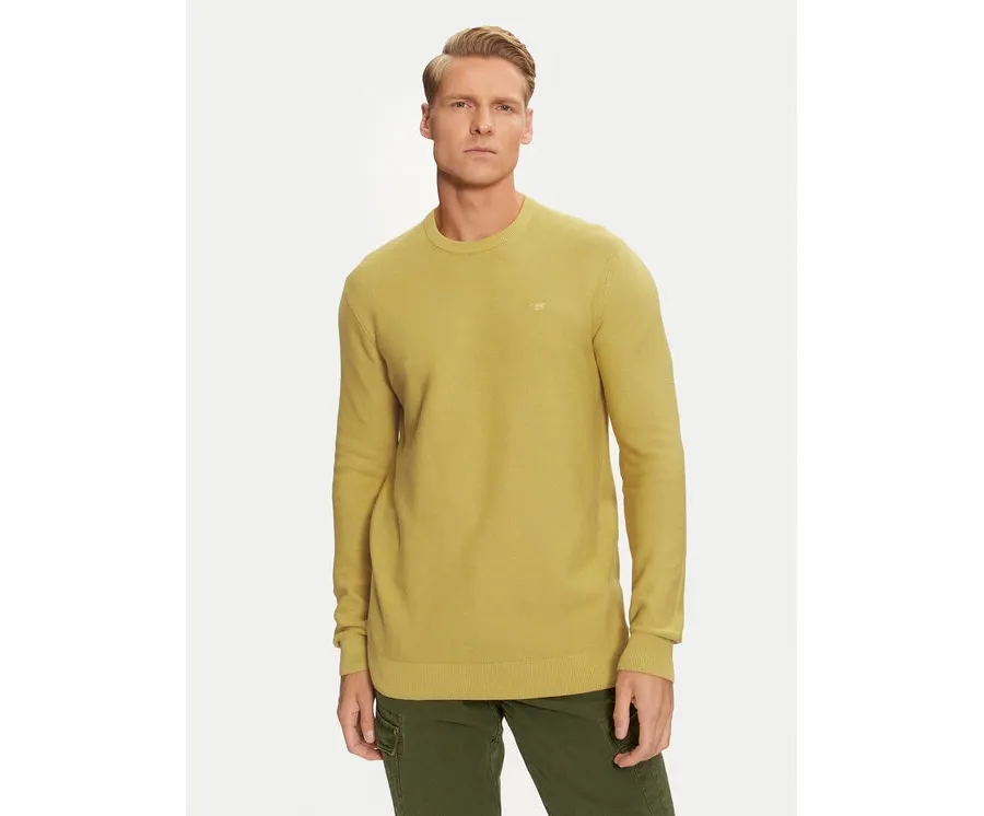 obrazek 1 Mustang Sweter Elliot 1015472 Żółty Regular Fit