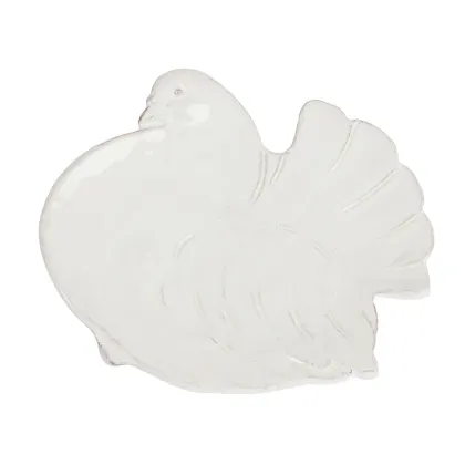 Zdjęcie Elegancki talerz z motywem gołębia - Virginia Casa