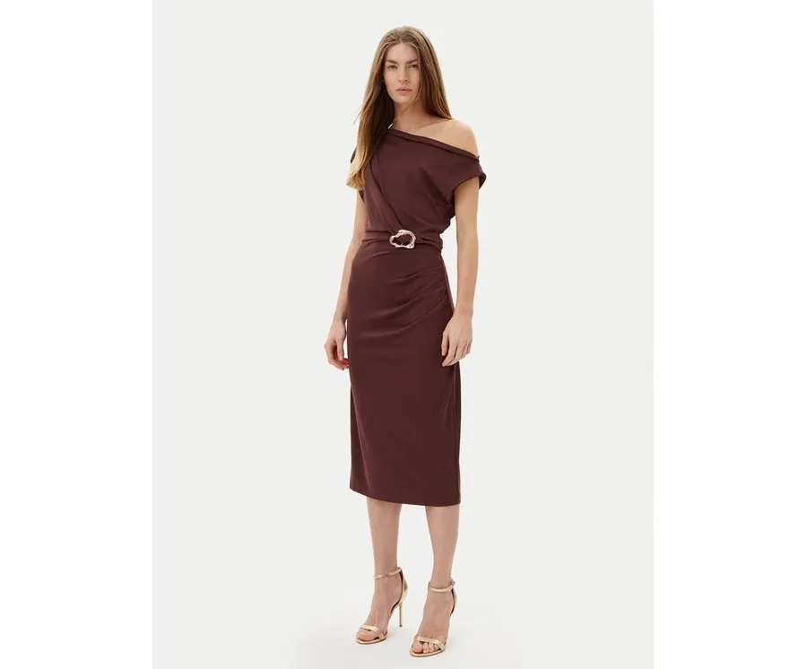 obrazek 1 Rinascimento Sukienka koktajlowa CFC0123487003 Brązowy Regular Fit
