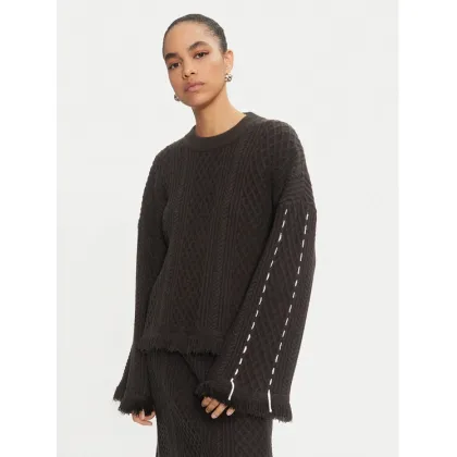 Zdjęcie Karen by Simonsen Sweter Rollana 10105196 Czarny Loose Fit