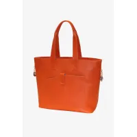 Zdjęcie Elitarna torba shopper w kolorze pomarańczowym - Terrida