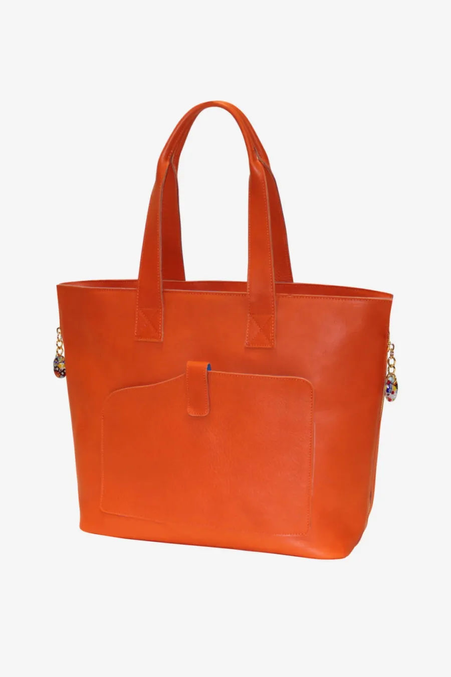 obrazek 1 Elitarna torba shopper w kolorze pomarańczowym - Terrida
