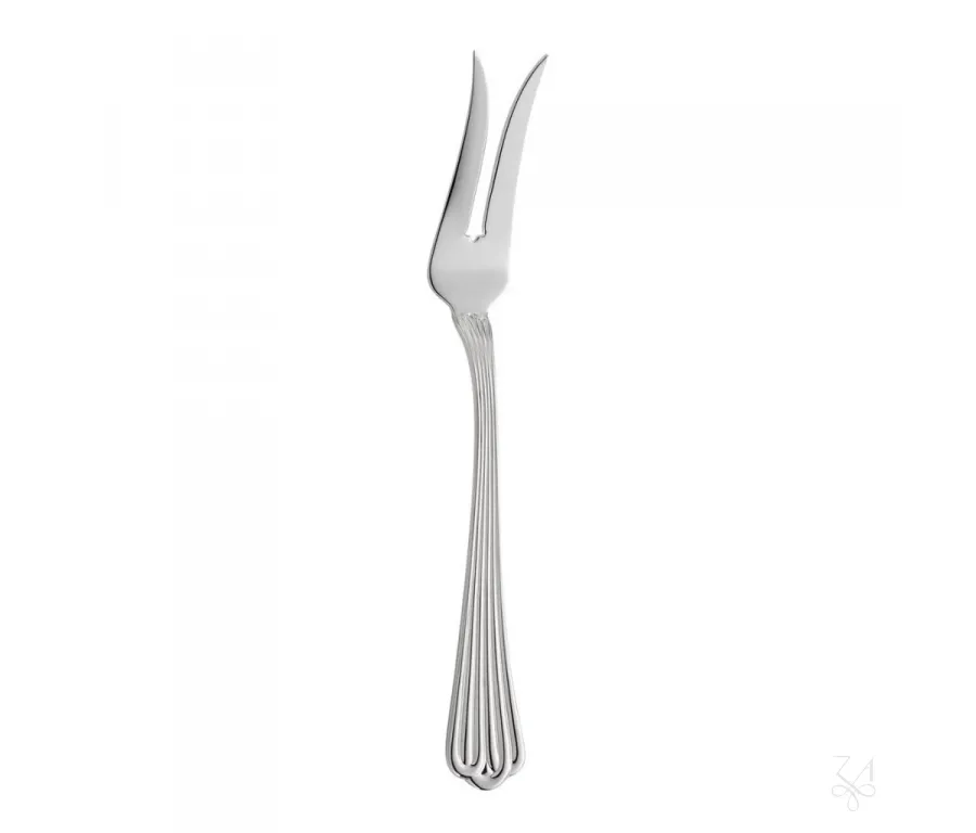 obrazek 1 Elegancki posrebrzany widelec do serwowania pieczeni - Zaramella Argenti