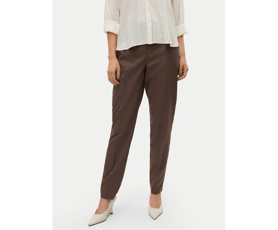obrazek 1 Vero Moda Chinosy Nila 10320940 Brązowy Tapered Fit