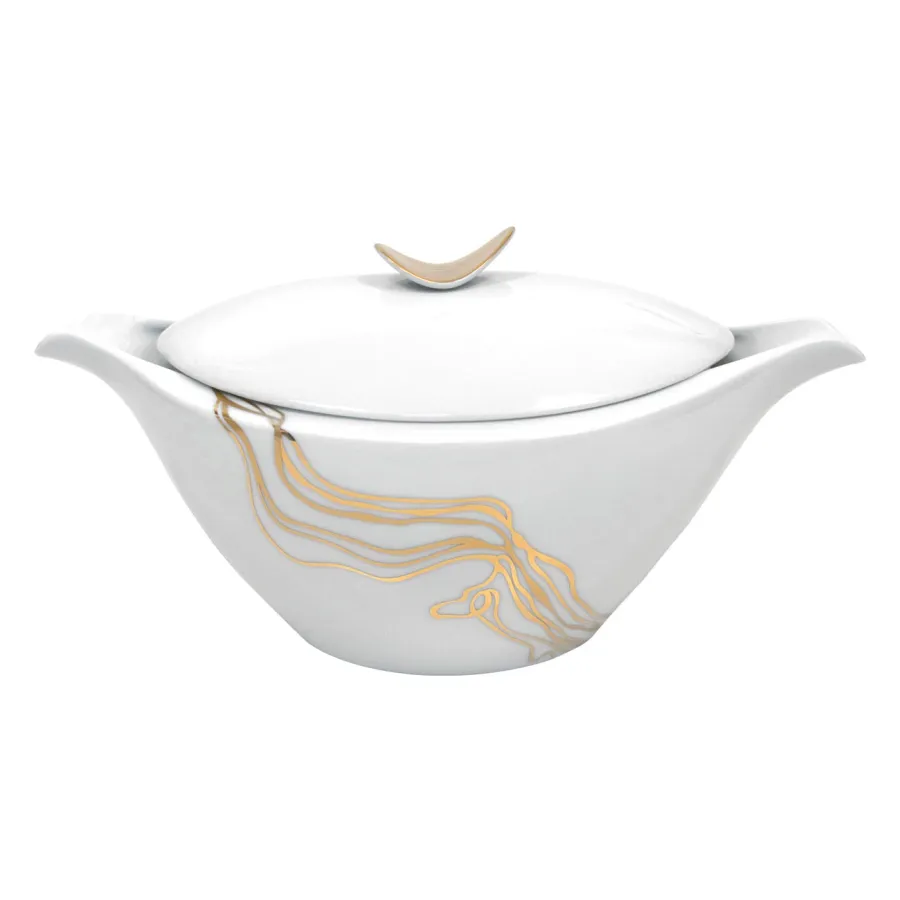 obrazek 9 Ekskluzywna porcelanowa zastawa stołowa dla 12 osobowej rodziny - Porcel