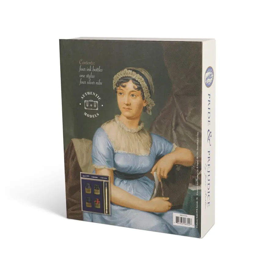 obrazek 3 Oryginalny zestaw do kaligrafii w książce Jane Austen