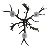 Picture A fantastic chandelier made of deer antlers for original interiors