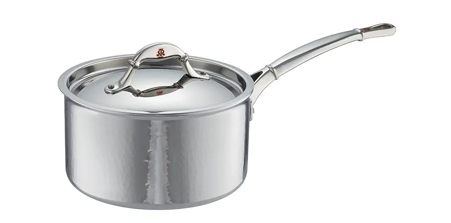 obrazek 1 Luksusowy rondel ze stali nierdzewnej i aluminium