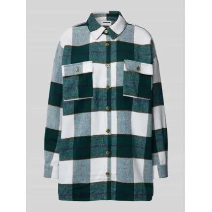 Zdjęcie Bluzka koszulowa z kieszeniami na piersi model ‘FLANNY’