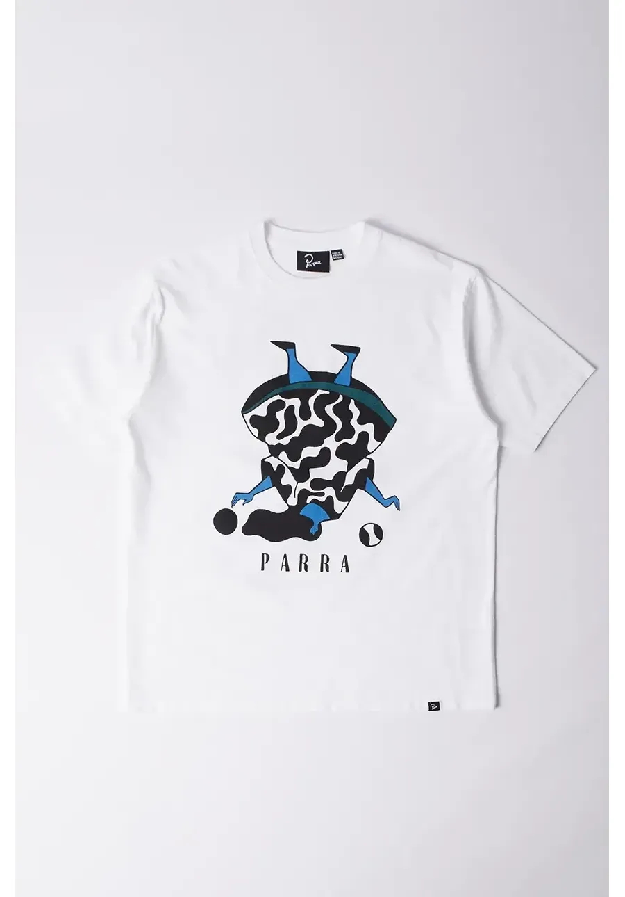 obrazek 1 by Parra t-shirt bawełniany No regrets męski kolor biały z nadrukiem 53100