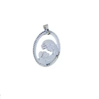 Zdjęcie Luksusowy medalik Madonna z dzieciątkiem wym.15x10mm.