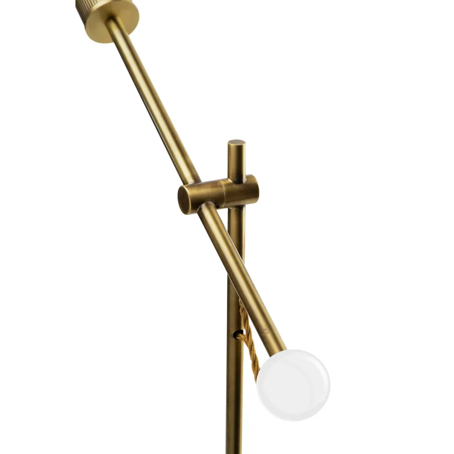 obrazek 3 Lampa stołowa z ceramiczną podstawą w kształcie piramidy H.63xL.60xP.11 cm