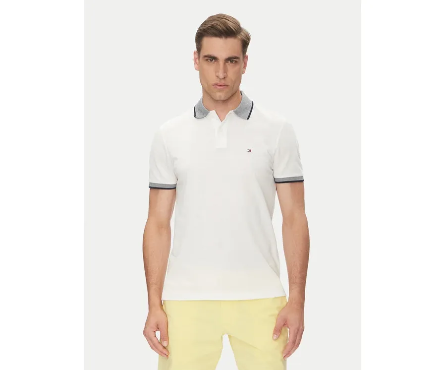 obrazek 1 Tommy Hilfiger Polo MW0MW33140 Biały Regular Fit