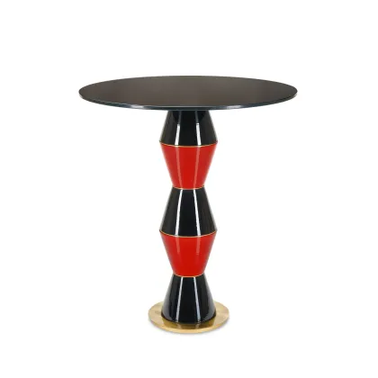 Zdjęcie Wysoki, okrągły stolik kawowy H.75xDia.65 cm