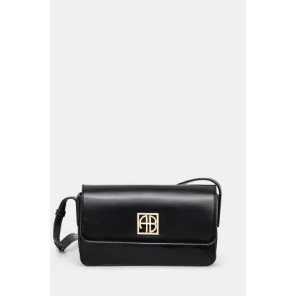 Zdjęcie Anine Bing torebka skórzana Elly Crossbody Bag kolor czarny A.13.10242