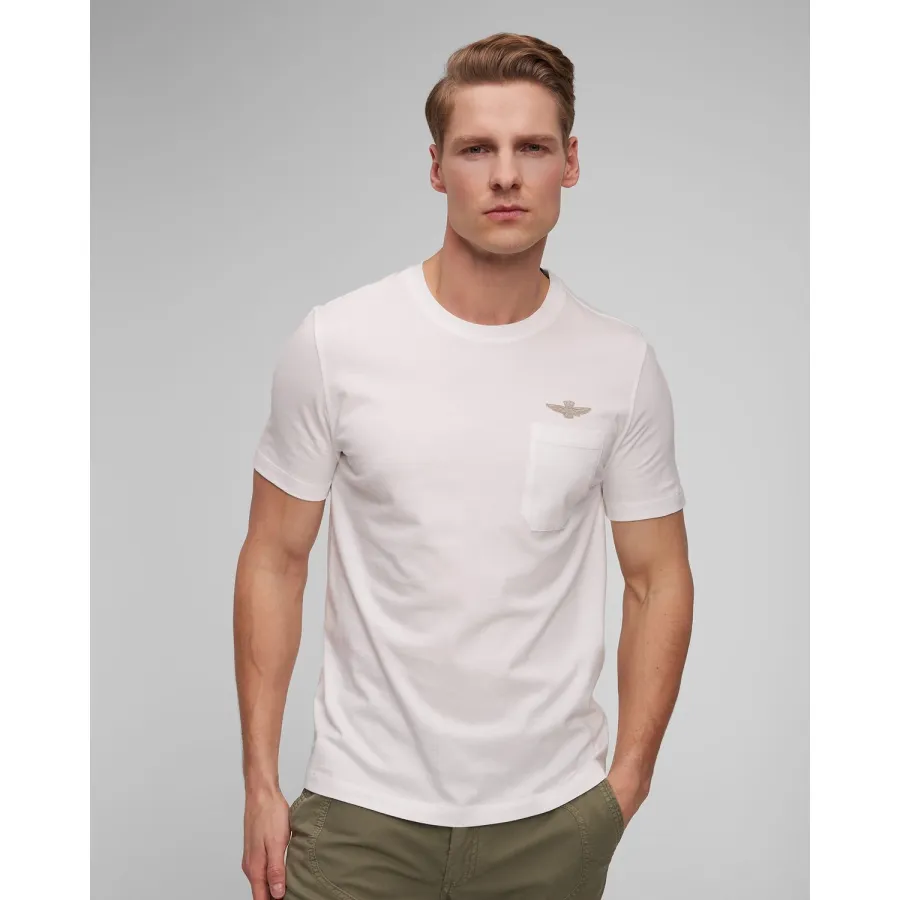 obrazek 1 Granatowy T-shirt Męski Aeronautica Militare
